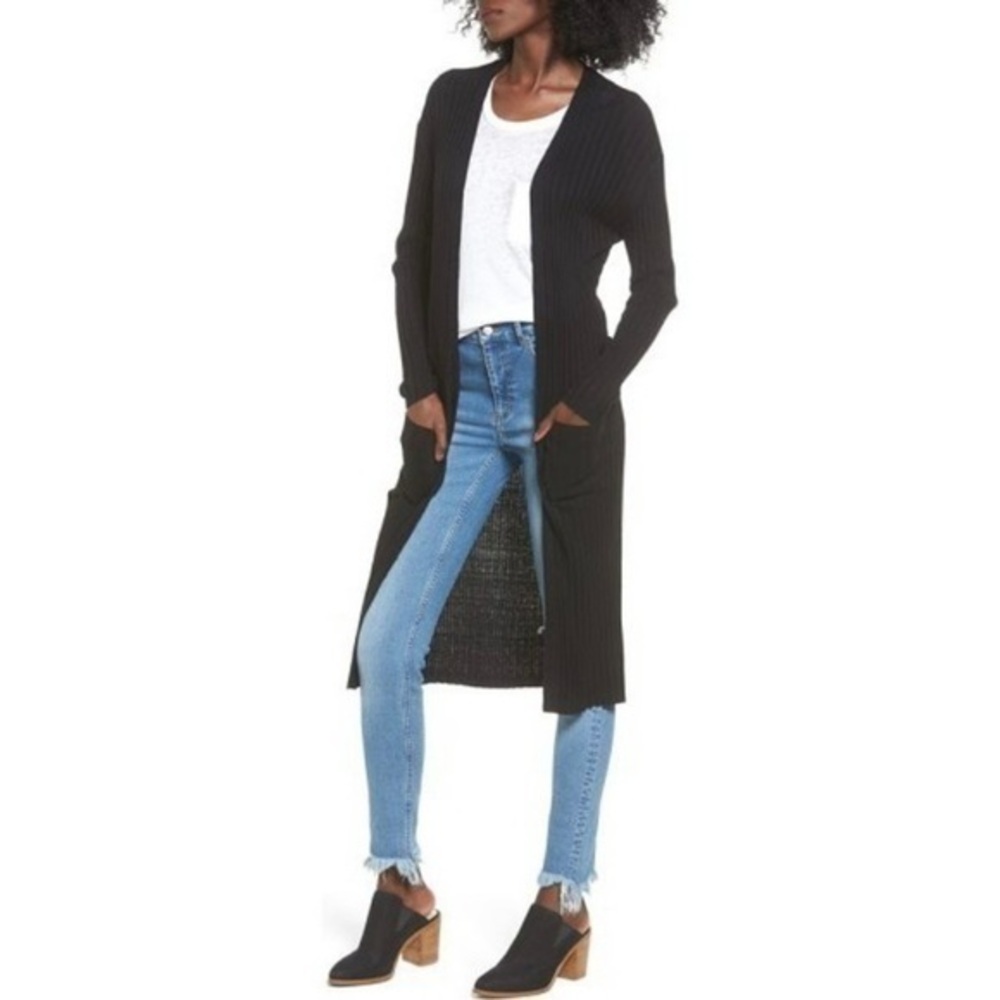 BP Black Cardigan Duster 3X